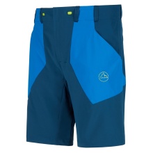 La Sportiva Hiking Shorts Scout Short (elastic waistband with drawstring, technical fabric combination) short blue Men